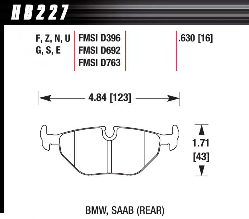 Колодки тормозные HB226V.787 HAWK DTC-50; AP Racing 20mm