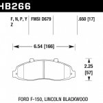 Колодки тормозные HB268F.606 HAWK HPS