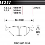 Колодки тормозные HB226V.787 HAWK DTC-50; AP Racing 20mm