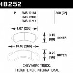 Колодки тормозные HB252P.860 HAWK SuperDuty