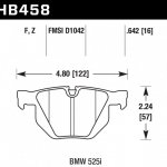 Колодки тормозные HB458B.642 HAWK HPS 5.0; 17mm