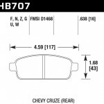 Колодки тормозные HB707W.638 HAWK DTC-30