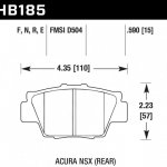 Колодки тормозные HB185F.590 HAWK HPS