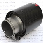 Насадка на глушитель, дизайн AKRAPOVIC карбон, D посадочный 57 мм / D наруж 101 мм AC157101