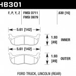 Колодки тормозные HB301F.630 HAWK HPS