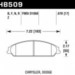 Колодки тормозные HB509F.678 HAWK HPS