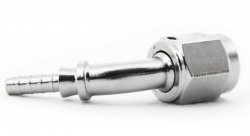 Фитинг мама AN-03 3/8X24 под прямой конус, 45 градусов D-03 хром, под опрессовку S6046-03CH, Goodridge