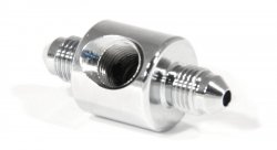 Соединитель тройник под датчик П AN3 - М NPT1/8X27 - П AN3, хром, Goodridge MCHD-014