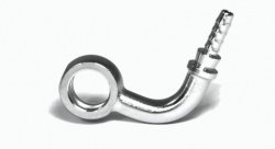 Фитинг banjo d10мм, 90 градусов, вбок D-03 хром, под опрессовку S5099S-03CH, Goodridge