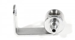 Соединитель тройник под датчик П AN3-М NPT1/8X27 - П AN3, с кронштейном, хром, Goodridge MCHD-016