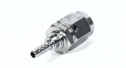 Фитинг мама AN-03 3/8X24 под прямой конус D-03 хром, под опрессовку S6001-03CH, Goodridge