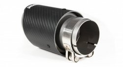 Насадка на глушитель, дизайн AKRAPOVIC EVO карбон, D посадочный 63мм / D наруж 90мм AC16390EV