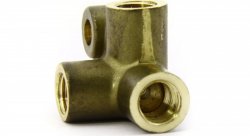 Соединитель четыре входа Goodridge М-М-М-М (M10x4 входа) female прямой конус бронза, 2204-31B