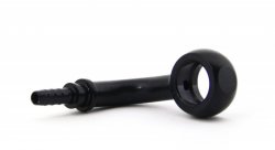 Фитинг banjo d10мм, 90 градусов D-03 алюминий ЧЕРНЫЙ, под опрессовку S5099-03DBK, Goodridge