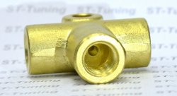 Соединитель тройник Goodridge М-М-М (3/8X24) AN3,2203-03B