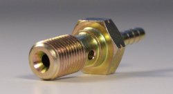 Болт (штуцер) crimp для banjo переход на шланг D-03 M10x1 сталь, Goodridge S492-31Z