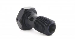 Болт (штуцер) для banjo M10x1 L=20мм алюминий ЧЕРНЫЙ, Goodridge 992-03-31DBK