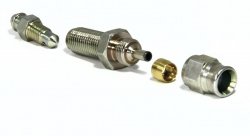 Фитинг папа AN-03 3/8X24 c прокачным штуцером, длинный D-03 сталь 443-03BNP, Goodridge