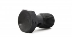 Болт (штуцер) для banjo M10x1 L=18мм нерж. сталь ЧЕРНЫЙ, Goodridge 992-03-31SCBK