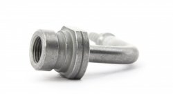 Фитинг мама M10*1 под обратный конус, 90 градусов, под ключ 17мм D-03 сталь, под опрессовку S759-9131Z