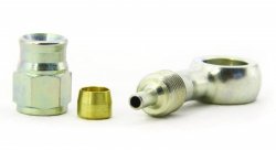 Фитинг banjo d10мм, 20 градусов в бок D-03 сталь 5097-03P, Goodridge