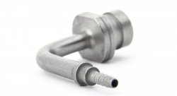 Фитинг мама M10*1 под обратный конус, 90 градусов, под ключ 17мм D-03 сталь, под опрессовку S759-9131Z