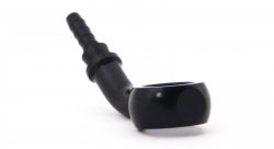 Фитинг banjo d10мм, 45 градусов D-03 алюминий ЧЕРНЫЙ, под опрессовку S5094-03DBK, Goodridge