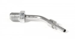 Фитинг папа AN-03 3/8Х24 под обратный конус, 45 градусов D-03 хром, под опрессовку S646-03CH, Goodridge