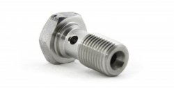 Болт (штуцер) для banjo M10x1 L=20мм нерж. сталь, Goodridge 992-03-31C