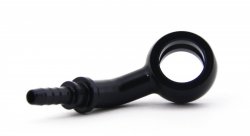 Фитинг banjo d10мм, 45 градусов D-03 алюминий ЧЕРНЫЙ, под опрессовку S5094-03DBK, Goodridge