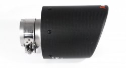 Насадка на глушитель, дизайн AKRAPOVIC карбон, D посадочный 57мм / D наруж 114мм AC157114