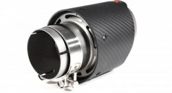 Насадка на глушитель, дизайн AKRAPOVIC EVO карбон, D посадочный 63мм / D наруж 101мм AC163101EV
