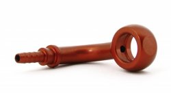 Фитинг banjo d10мм, 90 градусов D-03 алюминий КРАСНЫЙ, под опрессовку S5099-03DRD, Goodridge