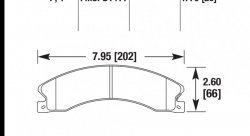 Колодки тормозные HB705Y.776 HAWK LTS  Chevrolet Silverado 2011-2013