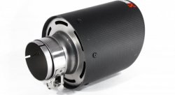 Насадка на глушитель, дизайн AKRAPOVIC карбон, D посадочный 57мм / D наруж 114мм AC157114