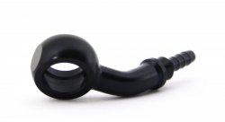 Фитинг banjo d10мм, 45 градусов D-03 алюминий ЧЕРНЫЙ, под опрессовку S5094-03DBK, Goodridge