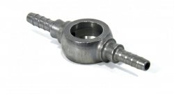 Фитинг banjo d10мм, проходной D-03 сталь, под опрессовку S5095-03Z, Goodridge