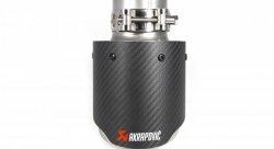 Насадка на глушитель, дизайн AKRAPOVIC EVO карбон, D посадочный 57мм / D наруж 101мм AC157101EV