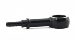 Фитинг banjo d10мм, длинный D-03 алюминий ЧЕРНЫЙ, под опрессовку S5092-03DBK, Goodridge