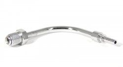 Фитинг папа AN-03 3/8Х24 под обратный конус, 90 градусов D-03 хром, под опрессовку S691-03CH, Goodridge