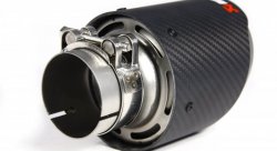 Насадка на глушитель, дизайн AKRAPOVIC EVO карбон, D посадочный 57мм / D наруж 101мм AC157101EV