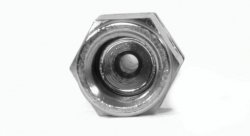 Фитинг мама AN-03 3/8X24 под прямой конус D-03 хром, под опрессовку S6001-03CH, Goodridge