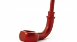 Фитинг banjo d10мм, 90 градусов D-03 алюминий КРАСНЫЙ, под опрессовку S5099-03DRD, Goodridge