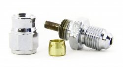 Фитинг папа M10*1 под прямой конус, короткий D-03 хром 445-31CH, Goodridge