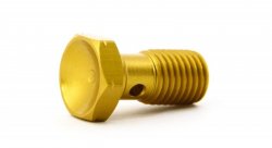 Болт (штуцер) для banjo M10x1.25 L=20мм алюминий ЗОЛОТО, Goodridge 992-03-32DGD