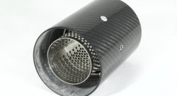 Насадка на глушитель, дизайн M Performance, карбон, D посадочный 62мм / D наруж 90мм крепеж винтом