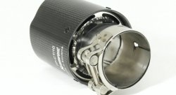 Насадка на глушитель, дизайн AKRAPOVIC EVO G карбон, D посадочный 63мм / D наруж 90мм AC16390EVG