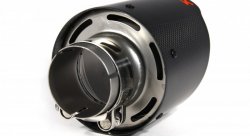 Насадка на глушитель, дизайн AKRAPOVIC EVO карбон, D посадочный 57мм / D наруж 114мм AC157114EV