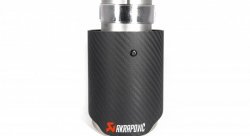 Насадка на глушитель, дизайн AKRAPOVIC EVO карбон, D посадочный 57мм / D наруж 90мм AC15790EV