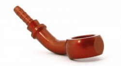 Фитинг banjo d10мм, 45 градусов D-03 алюминий КРАСНЫЙ, под опрессовку S5094-03DRD, Goodridge